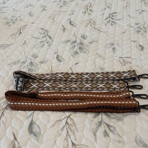 Stylish Brown and Tan Purse Straps